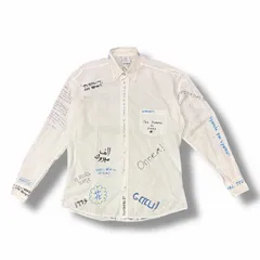 VETEMENTS 19SS ペイント 総柄 長袖シャツ  ヴェトモン USS196003 ホワイト XS （2970M）のサムネイル