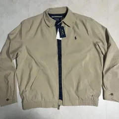 新品(M) ポロラルフローレン ロゴ バイウィング ジャケット カーキ