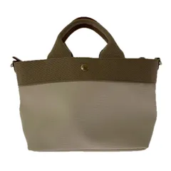 Breath TOPKAPIブレストプカピ ストラップ付２WAYハンドバッグ/ベージュ×オフホワイト