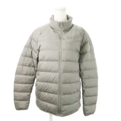 ユニクロ UNIQLO ウルトラライトダウンジャケット 3Dカット スタンドカラー ジップアップ 撥水 軽量 ポケッタブル M グレー 311-439589 /MN6 ■GY99