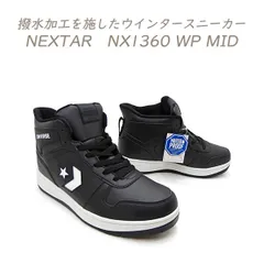 CONVERSE コンバース スニーカー メンズ ウインター 防寒 防水 防滑 ハイカット CONVERSE NEXTAR NX1360 WP MID BK/WH スノーブーツ スノトレ 雨雪 冬 新作