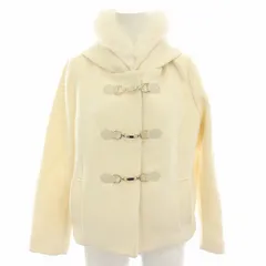 ミッシュマッシュ MISCH MASCH ダッフルコート アウター ショート丈 フード フェイクファー M 白 ホワイト 8-726-00021-4530-22 /YTのサムネイル