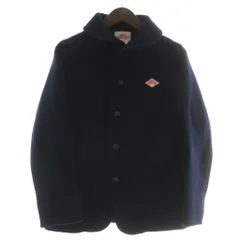 ダントン DANTON コート ジャケット アウター ウールモッサ ミドル くるみボタン 36 S 紺 ネイビー /XZ ■GY01