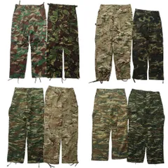 古着卸 まとめ売り 実物・民間MIX カモ柄MIX フィールドパンツ ユーロミリタリー 8枚セット (メンズ ) DPMカモ カーゴ 中古 古着 NC7661