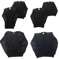 古着卸 まとめ売り 実物・民間MIX コマンドセーター MIX ミリタリー 6枚セット (メンズ ) ダブルフラップ ネイビー 中古 古着 NC7811