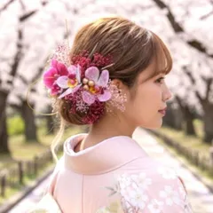 ●成人式 結婚式　卒業式　高級造花　前撮り　髪飾り　振袖　和装　着物　袴 和装