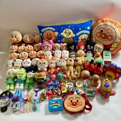 ★  アンパンマン あんぱんまん ぬいぐるみ まとめ 小物 おもちゃ ばいきんまん こきんちゃん ドキンちゃん チーズ 等 現状品 4.9kg