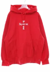 シュプリーム SUPREME 20AW CROSS BOX LOGO HOODED SWEATSHIRT RED M クロスボックス ロゴ フーデッド パーカー レッド 【ブランド古着ベクトル】【中古】☆AA★ 241009