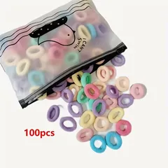 ヘアゴム 100本 カラフル ベビー キッズ 子ども 大人 ワンちゃん 姉妹 親子 コーデ まとめ髪 髪飾り ヘアアレンジ 大容量 ゴム おしゃれ かわいい ギフト お裾分け 髪ゴム ヘアアクセサリー ペア プチプラ イベント クリスマス ライブ ダンス