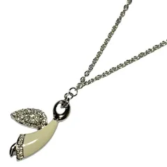 SWAROVSKI(スワロフスキー) ネックレス美品  アイボリー×シルバー×クリア