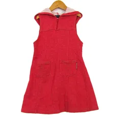 クミキョク ファム ワンピース ノースリーブ コットン100% トップス 赤 キッズ 女の子用 120サイズ レッド 組曲FAM 【中古】のサムネイル