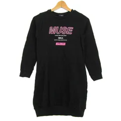 ジェニィラブ ワンピース 長袖 コットン100% ブランド トップス 黒 キッズ 女の子用 150サイズ ブラック JENNI love 【中古】