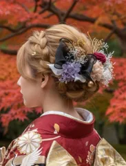 成人式髪飾り●結婚式髪飾り●ヘア飾り　振袖　和装　着物　袴