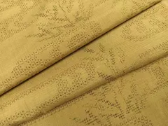 平和屋着物●結城紬　80亀甲　笹　正絹　逸品　AABD3973ph