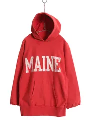 【お得なクーポン配布中!】 80s USA製 ★ チャンピオン リバースウィーブ プリント スウェット パーカー メンズ L ヴィンテージ フード トレーナー 裏起毛 カットオフ