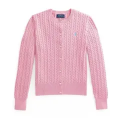 タグ付き/新品 POLO ポロ ガールズ カーディガン ハーバーピンク L