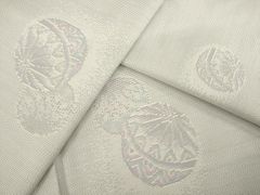 平和屋着物□長襦袢 無双仕立て 雪輪吉祥花文 暈し染め 正絹 逸品