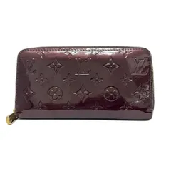 LOUIS VUITTON(ルイヴィトン) 長財布 モノグラムヴェルニ ジッピーウォレット M93522 アマラント ラウンドファスナー レザー