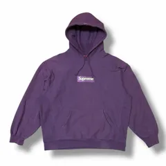 国内正規 Supreme 23AW Box Logo Hooded Sweatshirt ボックスロゴフーディー スウェットパーカー  シュプリーム パープル XL （2925M）
