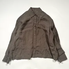 ドゥーズィエムクラス 24SS シャツ 長袖 リネン ダークブラウン Linen シャツ（シャツ／ブラウス）｜MUSE de Deuxieme Classe