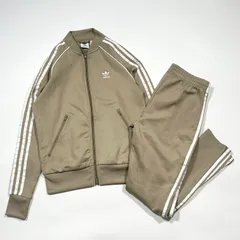 adidas アディダス ジャージ セットアップ トラックジャケット トラックパンツ オリーブ カーキ トレフォイル あのちゃん着用
