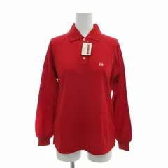 マックレガー マクレガー McGREGOR タグ付き ニットポロシャツ カットソー ウール 刺繍 長袖 L 赤 レッド /FT