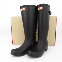 HUNTER ハンター レインブーツ HUNTER　レインブーツ(ロング) トールアジャスタブル　W-T1001 RMA　UK5　ブラック　24.0cm