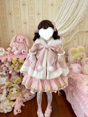 まゆろん 苺とリボンの浴衣セットMサイズ ロリータ風 - メルカリ