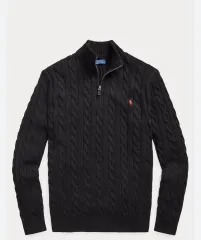新品 正規品 ポロラルフローレン ケーブル ハーフジップ ニット
