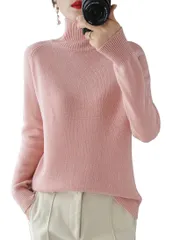 [ＣＮＹＡ] リブニット ニット レディース セーター プルオーバーセーター トップス タートルネック 秋 冬 カットソーセーター 長袖 伸縮性良い 柔らか 着痩せ 着回し力 無地 シンプル おしゃれ きれいめ 通勤 カジュアル トニットソー