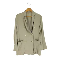 スローブイエナ テーラードジャケット リネン混 羽織り ベージュ SLOBE IENA（スローブイエナ）の「リネン混テーラードジャケット