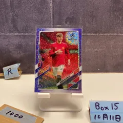 2021 Topps Chrome UEFA Champions League Brandon Williams 080/250 Manchester United Purple Speckle Refractor RC ルーキー Rookie カード