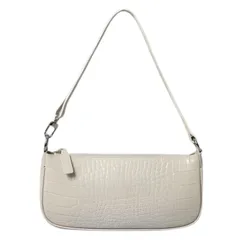 [ドナリー] ショルダーバッグ レディース 小さめ 薄型 ハンドバック ポシェット 肩かけ 手提げ ワンショルダー PUレザー 軽量 クロコ型押し