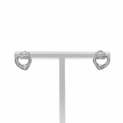 Tiffany&Co. ティファニー ピアス オープンハート エルサペレッティ スタッド SV925 新品仕上済