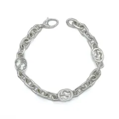 GUCCI グッチ インターロッキング チェーン ブレスレット GGロゴ SV925 新品仕上済