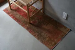 ヴィンテージラグ トルコ ランナーラグ ブラウン 1970年代 132 × 51.5 cm No.TR25203