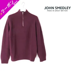 新品 JOHN SMEDLEY ジョンスメドレー RYKER カシミヤ混 ハーフジップスタンドネック長袖ニットプルオーバー 7G カシミヤ ウール ハーフジップ リブ プルオーバー ニット カシミア メリノウール EASY FITL # 338