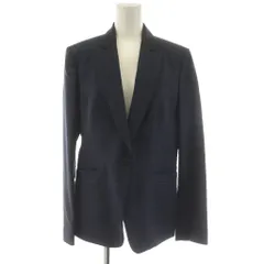 ポールスミス ブラック Paul Smith BLACK テーラードジャケット ブレザー シングル チェック柄 ウール 42 紺 ネイビー JKPMLW0990 /AN41