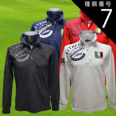 種類7：レッド/L Orobianco ゴルフ オロビアンコ メンズ 鹿の子 長袖 ポロシャツ　45675-110