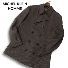 MICHEL KLEIN HOMME ミッシェルクラン オム 秋冬★ ダブル コート ジャケット Sz.46　メンズ