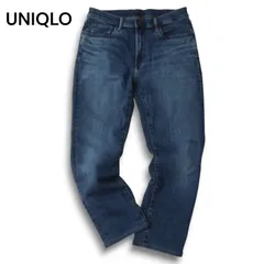 23AW★ UNIQLO ユニクロ 秋冬 ヒートテック★ USED加工 ウルトラストレッチ デニム パンツ ジーンズ Sz.31 メンズ
