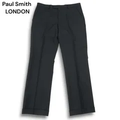Paul Smith LONDON ポールスミス ロンドン 秋冬★ ウール100% ヘリンボーン スラックス パンツ Sz.84 メンズ 黒 日本製