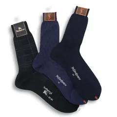 【新品 未使用】 YVES SAINT LAURENT イブサンローラン Burberrys バーバリー 靴下 ソックス 3足セット Sz.25-26　25 メンズ