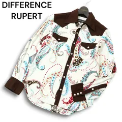 Y2K 00s★ DIFFERENCE RUPERT ルパート 通年 ペイズリー柄★ 長袖 ウエスタン シャツ Sz.M メンズ 日本製のサムネイル