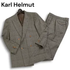 ✨美品✨Karl Helmut ビジネススーツ ダブルボタン グレンチェック M