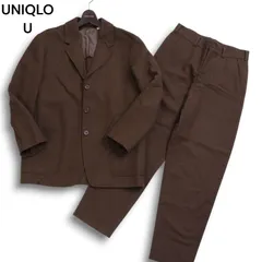 UNIQLO U ユニクロ ユー ルメール 秋冬 ウールブレンド ジャケット ワイドフィット パンツ セットアップ スーツ Sz.S メンズ