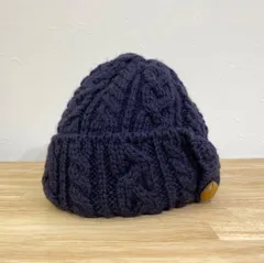HIGHLAND 2000 Cable Knit Cap ハイランド ニセン ケーブル ニット キャップ ウール 素材 MADE IN ENGLAND イギリス製 SIZE FREE 701