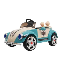 「数量限定セール」 【ブルー】電動乗用ラジコンカー ドイツオールドタイプ 乗用玩具 電動乗用玩具 正規ライセンス ペダルとプロポで操作可能 車 くるま 玩具 乗り物 PSE 誕生日プレゼント お祝いプレゼント 