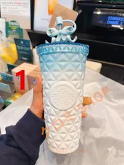 新品 未使用 韓国限定 Starbucks スタバ サマー MD クラッシィ リボン ダイオン 7色選択可能