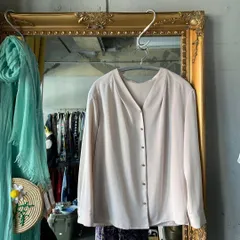 @　ナチュラルビューティーベーシック　Natural beauty basic 無地 長袖 ブラウス シャツ トップス　お呼ばれ　デート　オフィスカジュアル　食事会